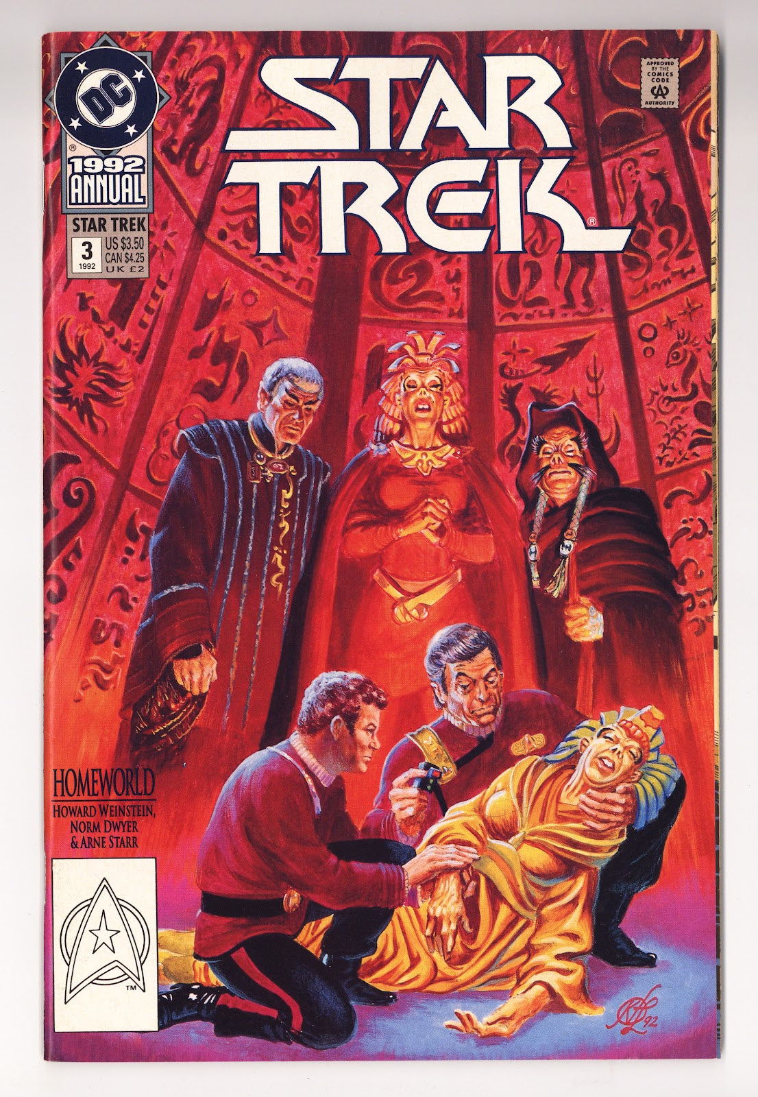 Star Trek Annual Vol 2 3  High Grade   (1992)