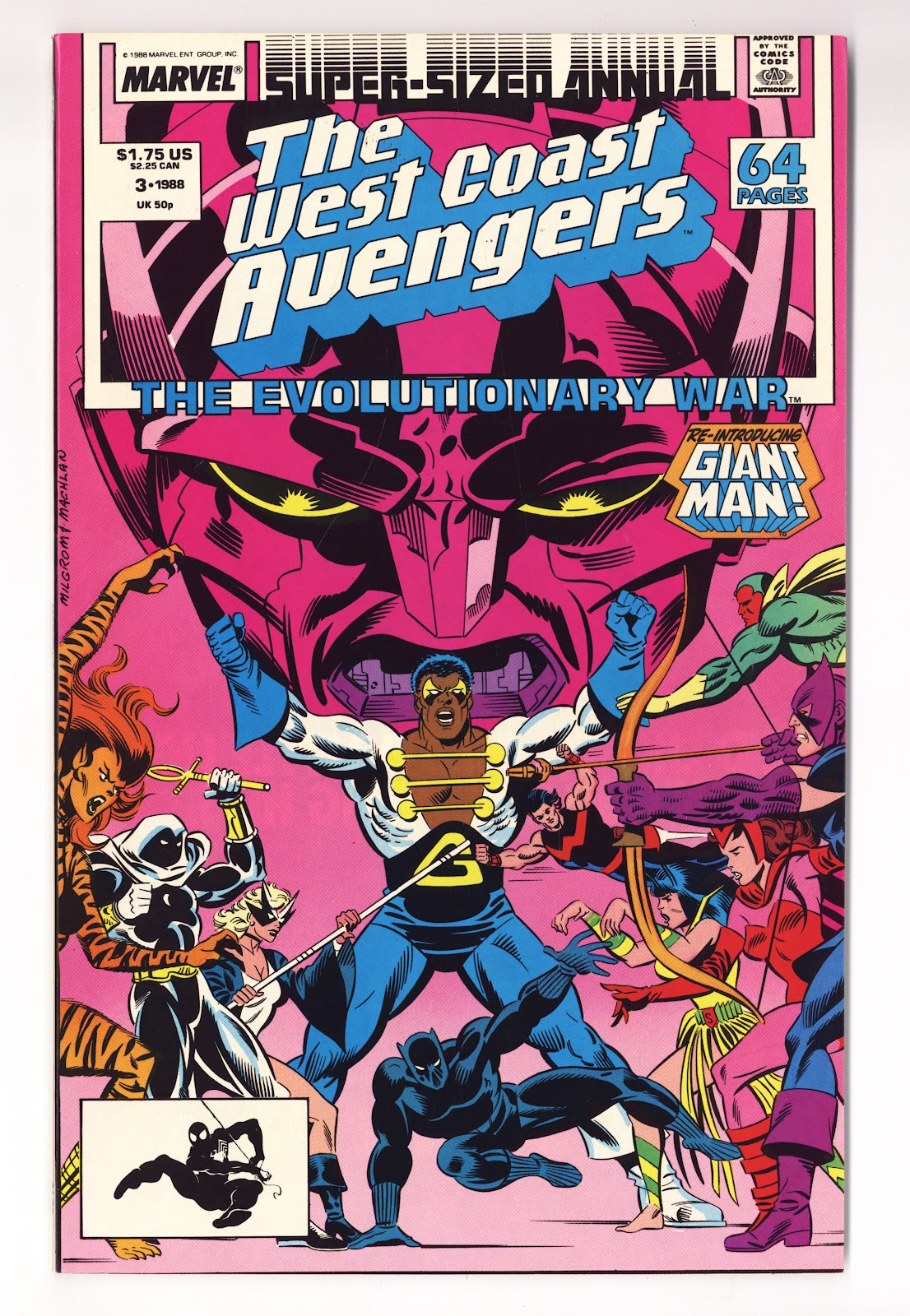 The West Coast Avengers Annual Vol 2 3  High Grade   (1988)   Direct  