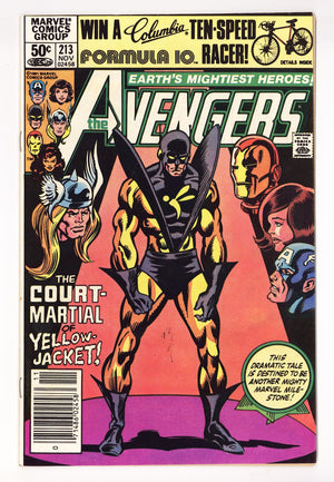 The Avengers Vol 1 213 Mid Grade (1981) Newsstand