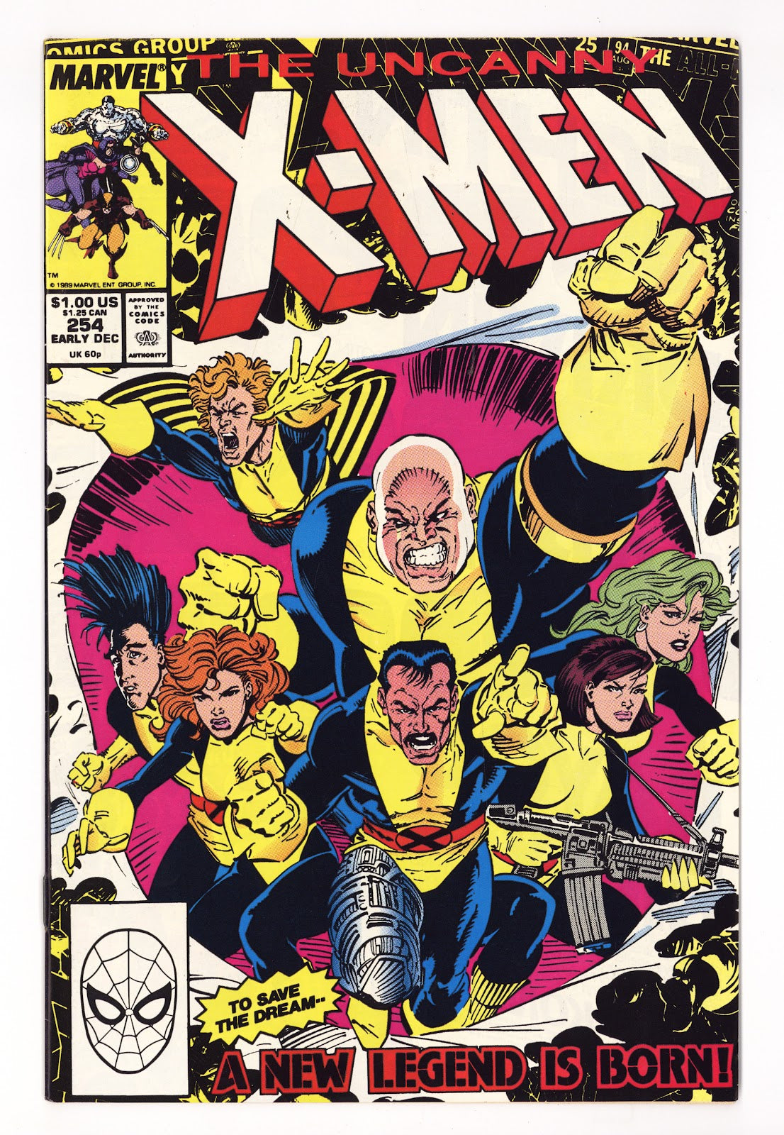 The Uncanny X-Men Vol 1 254  Mid Grade   (1989)   Direct  