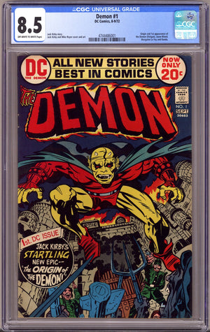 The Demon Vol 1 1 CGC 8.5 (VF+)   (1972)