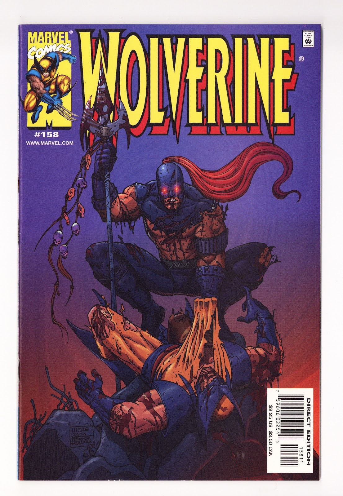 Wolverine Vol 2 158  High Grade No CD  (2001)     