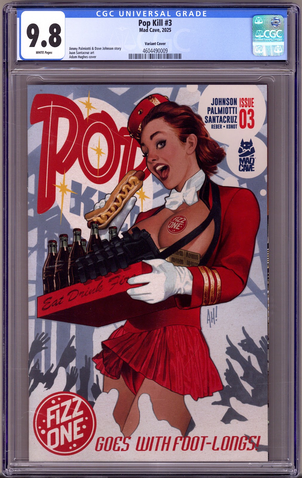 Pop Kill   3 CGC 9.8 (NM/M)   (2025) Hughes   Variant  