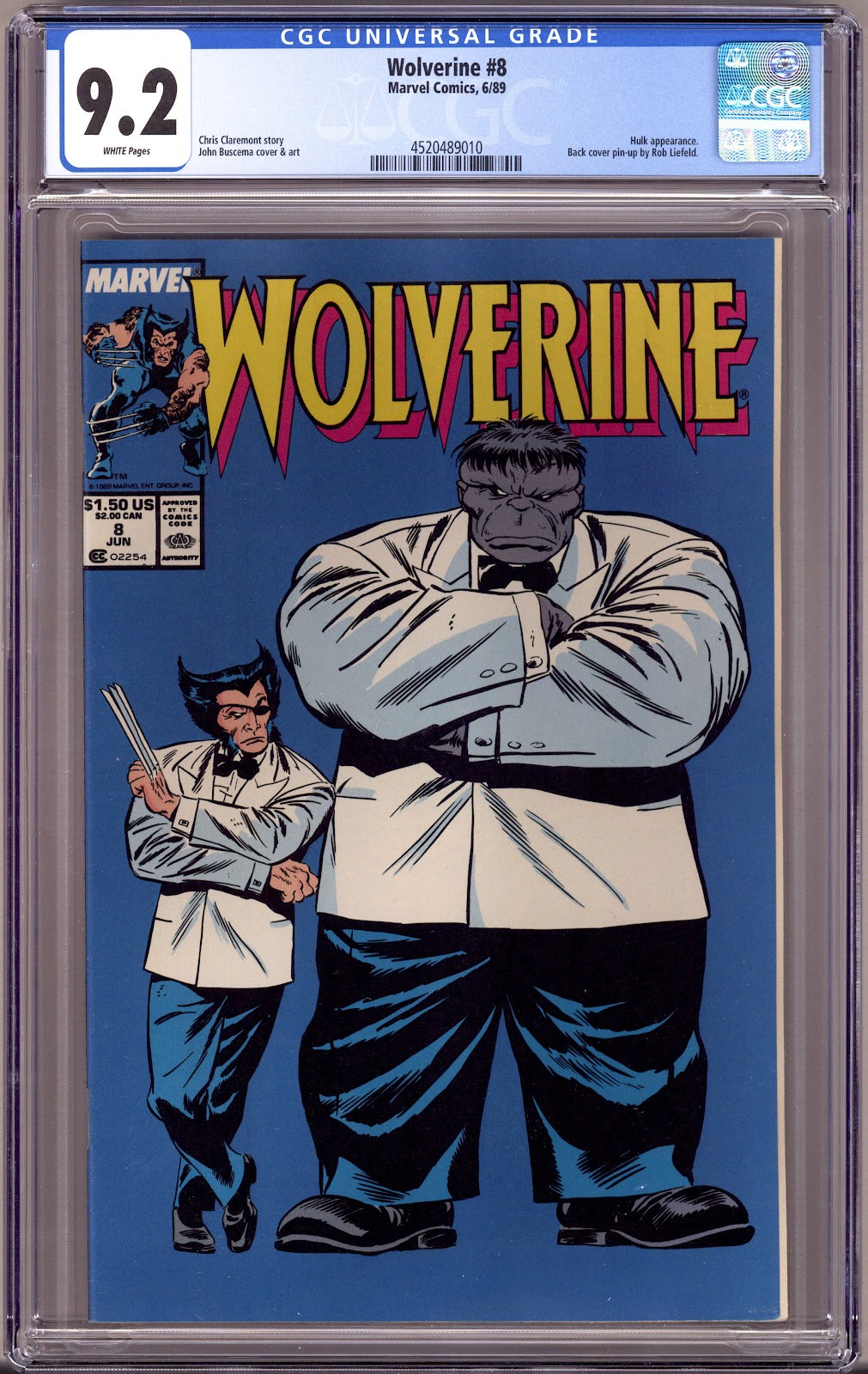 Wolverine Vol 2 8 CGC 9.2 (NM-) (1989) 