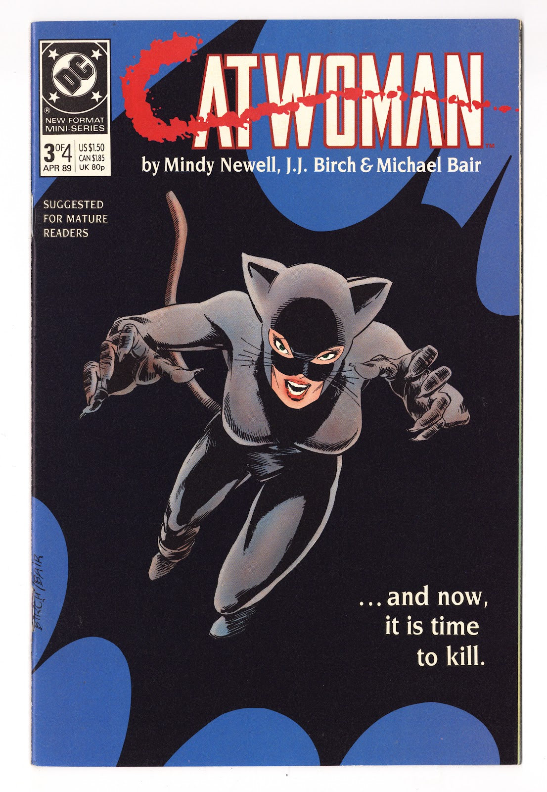 Catwoman Vol 1 3  Mid Grade   (1989)     