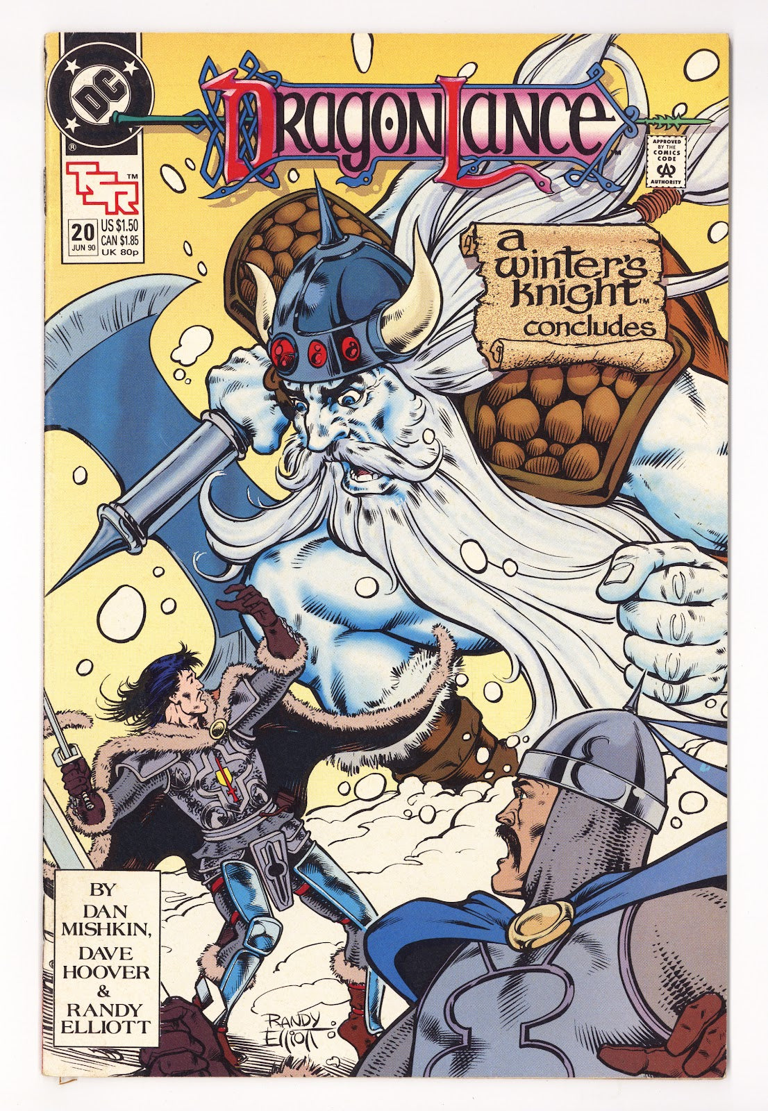Dragonlance Comic Book 20 High Grade (1990) Direct 