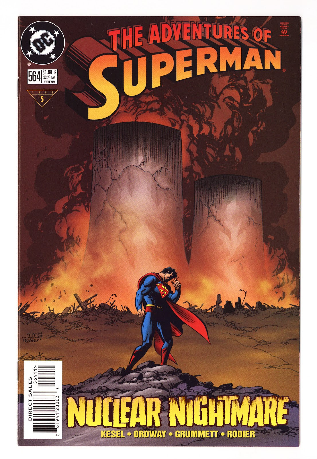 Adventures of Superman Vol 1 564  Mid Grade   (1999)     