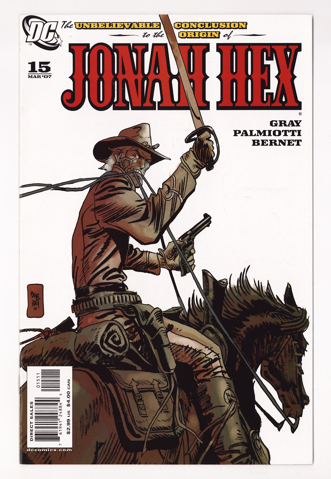 Jonah Hex Vol 2 15  Mid Grade   (2007)     