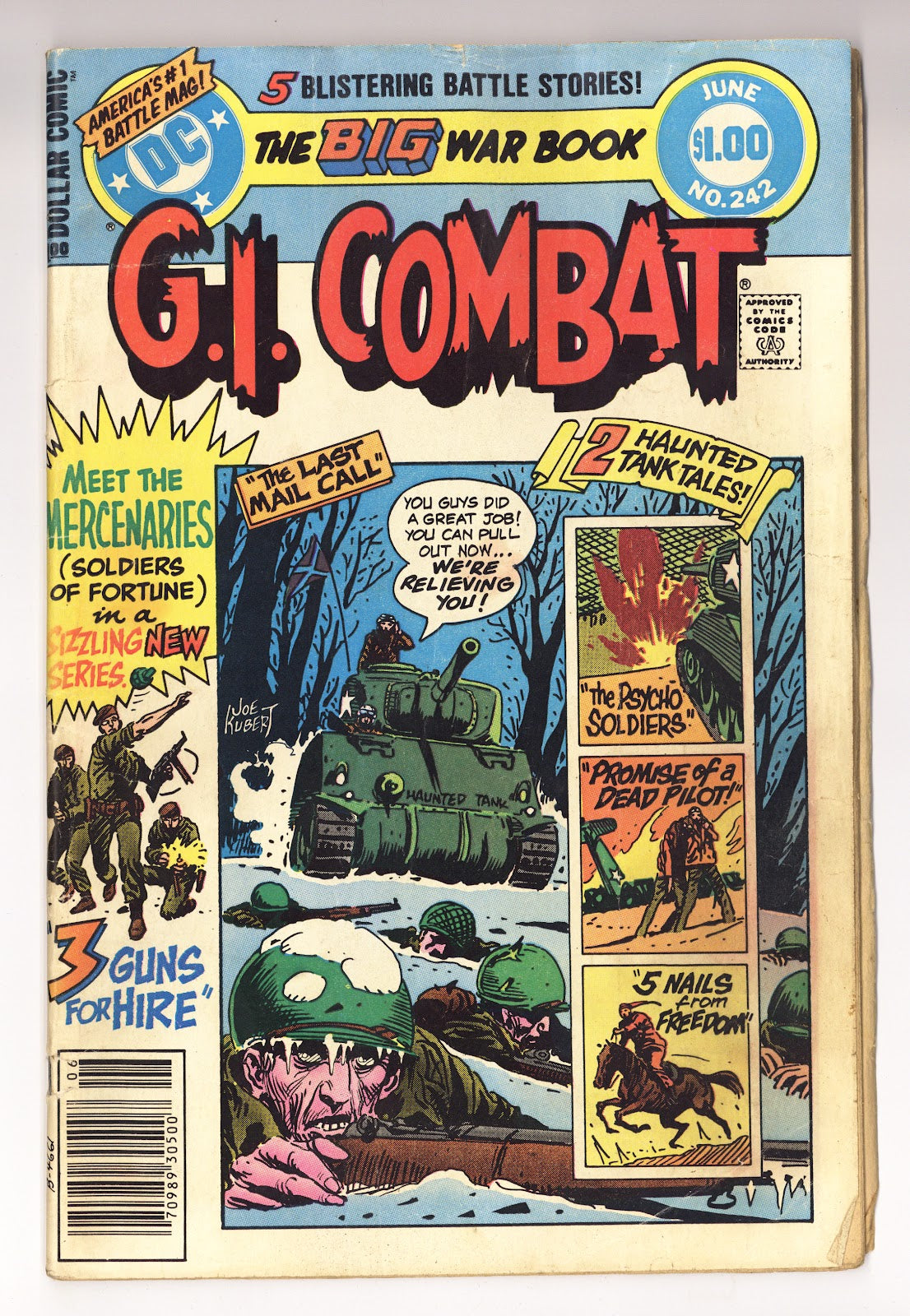 G.I. Combat Vol 1 242  Very Low Grade   (1982)   Newsstand