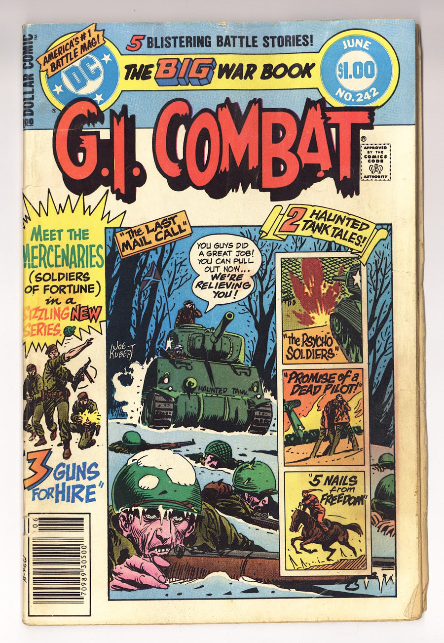 G.I. Combat Vol 1 242  Very Low Grade   (1982)   Newsstand