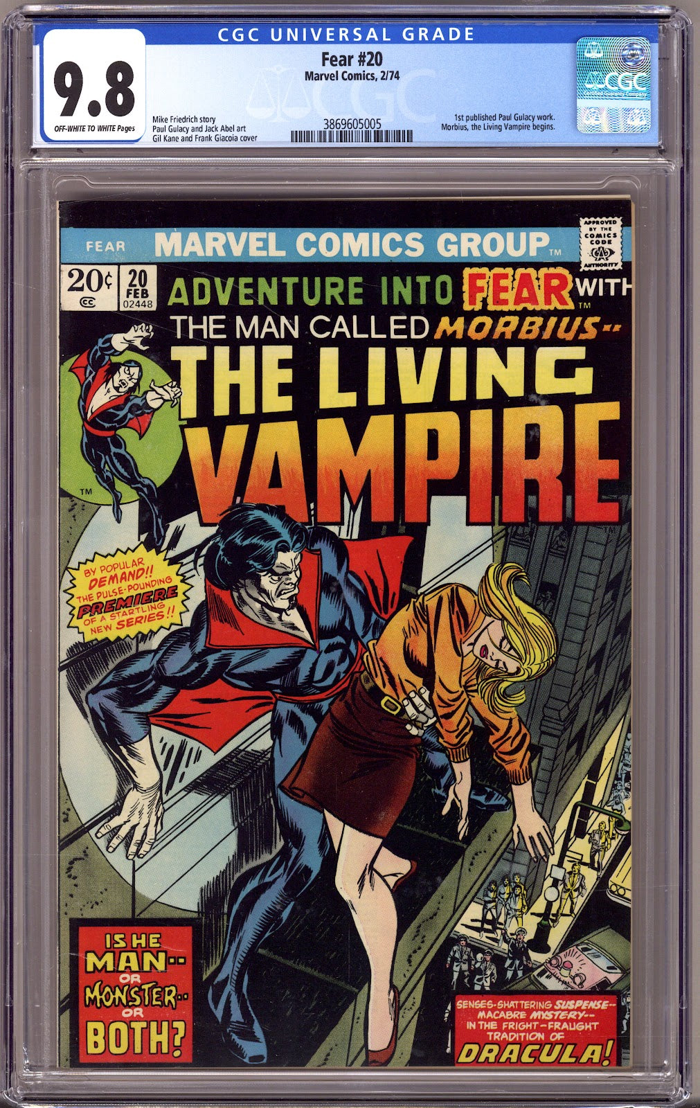 Fear   20 CGC 9.8 (NM/M)   (1974)     
