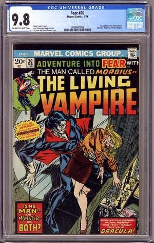 Fear   20 CGC 9.8 (NM/M)   (1974)