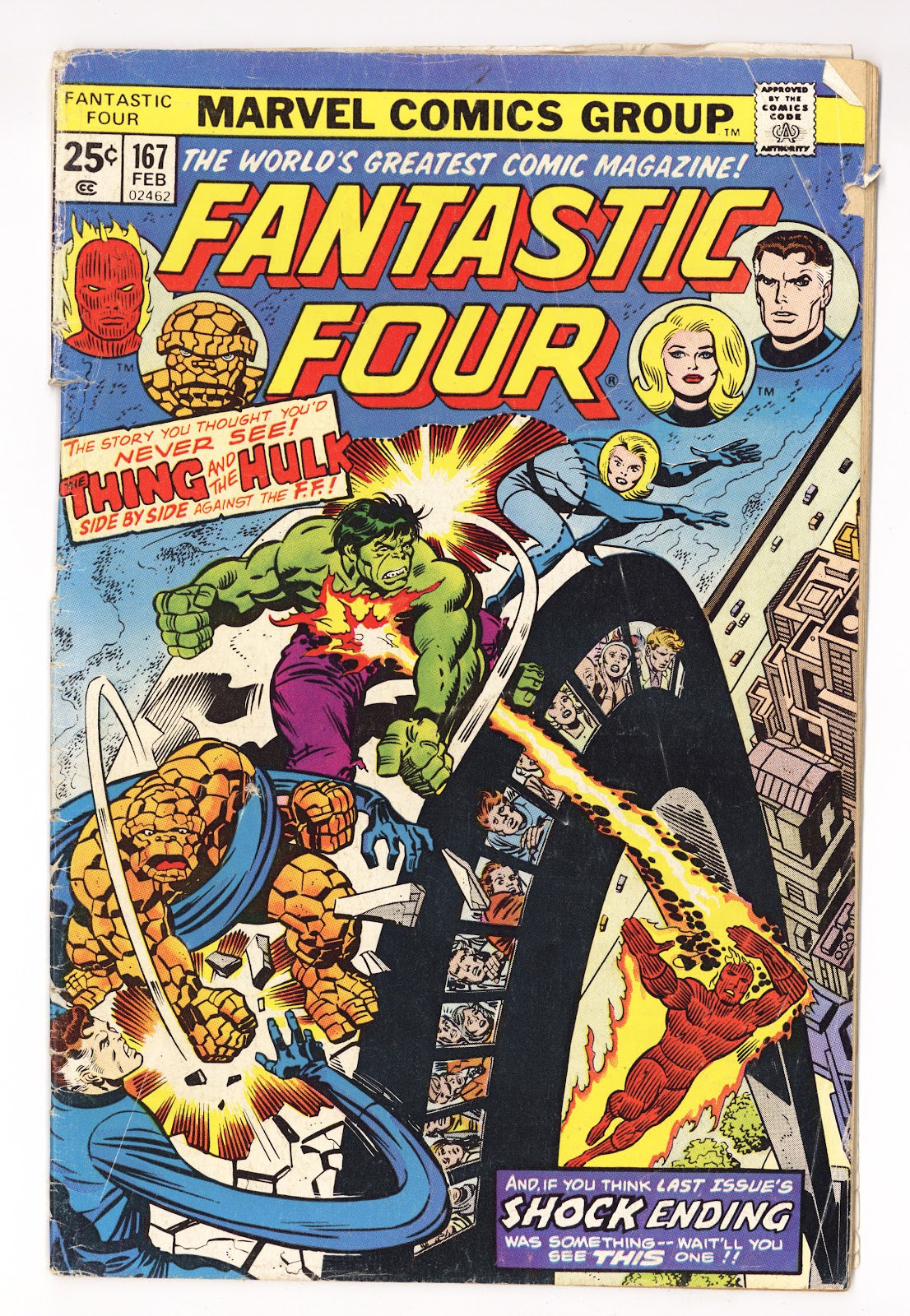 Fantastic Four Vol 1 167 Very Low Grade (1976) 