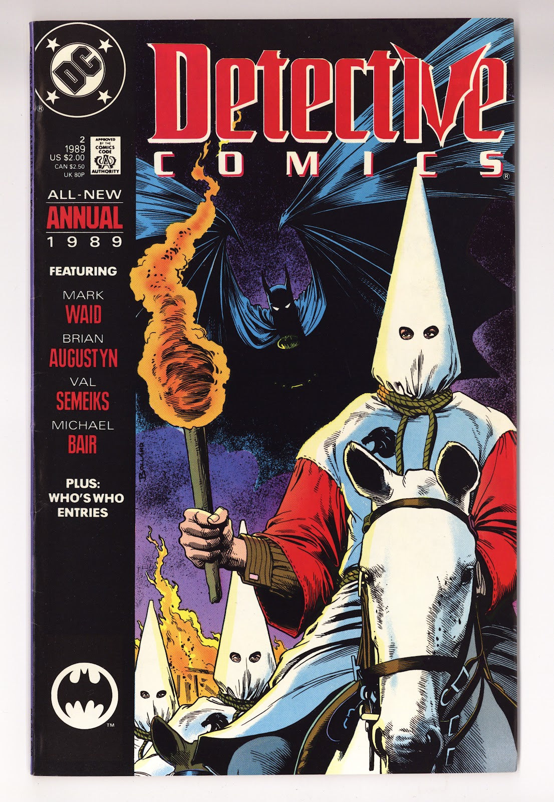 Detective Comics Annual Vol 1 2  Mid Grade   (1989)     