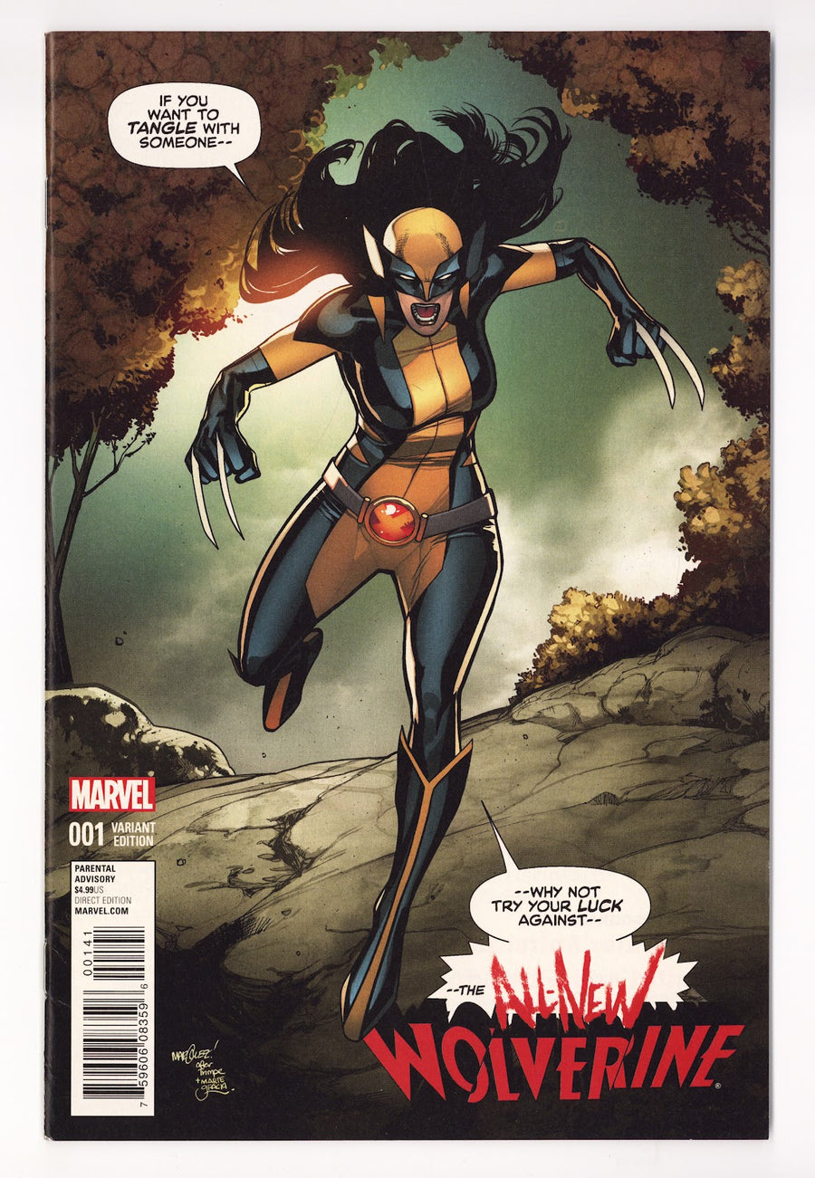 All-New Wolverine 1 VF- (7.5) (2016) Marquez Incentive Variant 