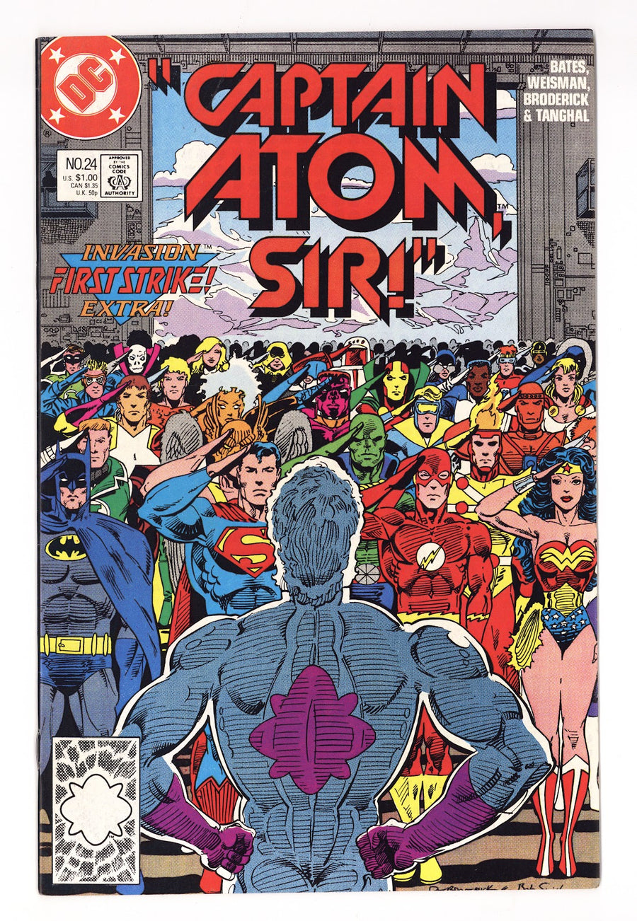 Captain Atom Vol 3 24  High Grade   (1988)     