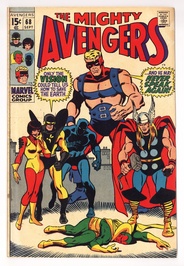 The Avengers Vol 1 68 VG (4.0) (1969)