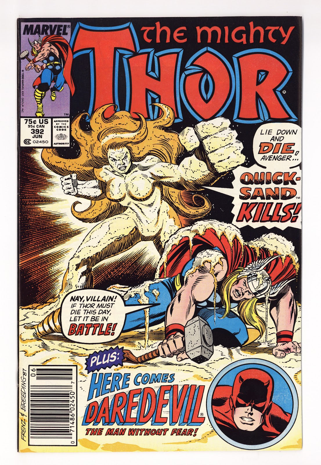 Thor Vol 1 392  Mid Grade   (1988)   Newsstand