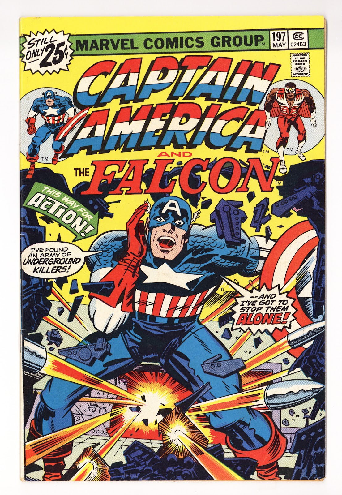 Captain America Vol 1 197  Mid Grade   (1976)