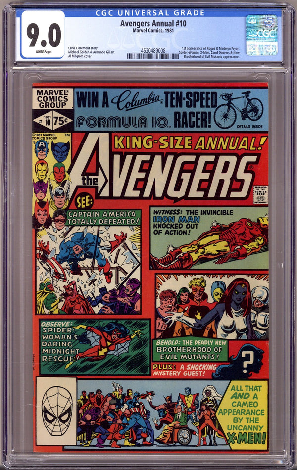 The Avengers Annual Vol 1 10 CGC 9.0 (VF/NM) (1981)