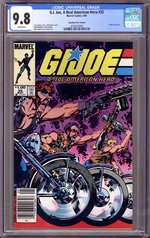 G.I. Joe, A Real American Hero 35 CGC 9.8 (NM/M) (1985) Canadian Price Variant