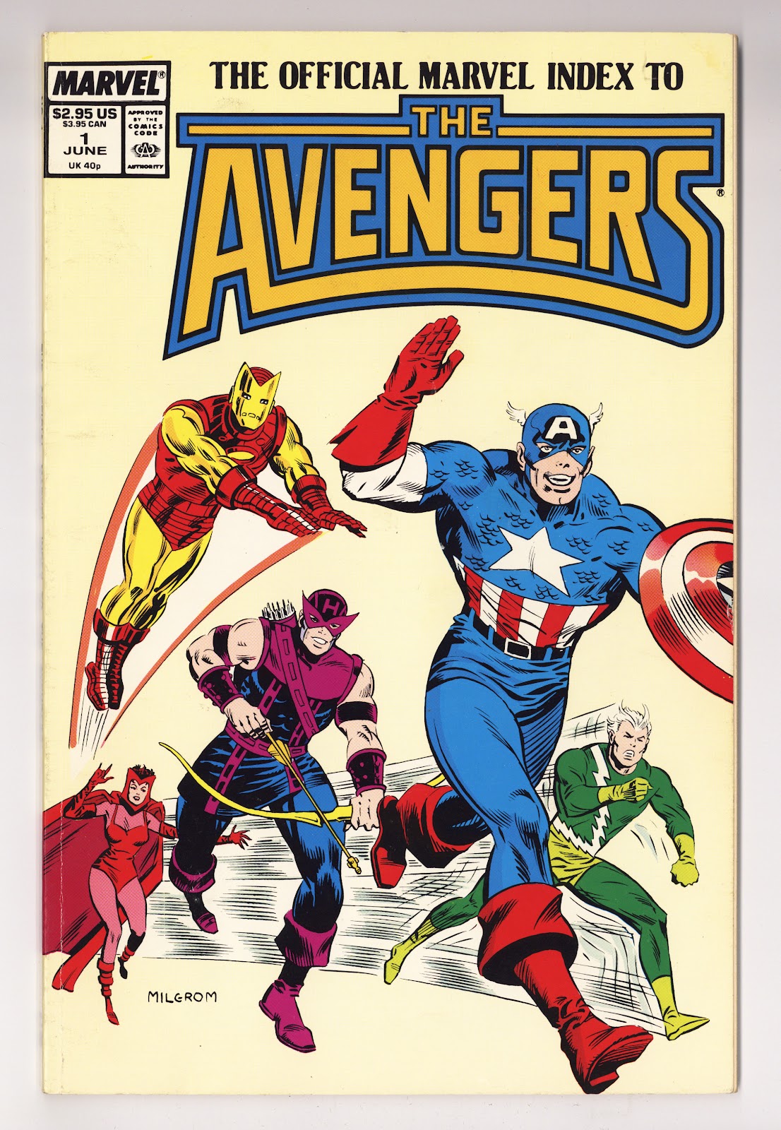 The Official Marvel Index to the Avengers Vol 1 1  Mid Grade   (1987)     