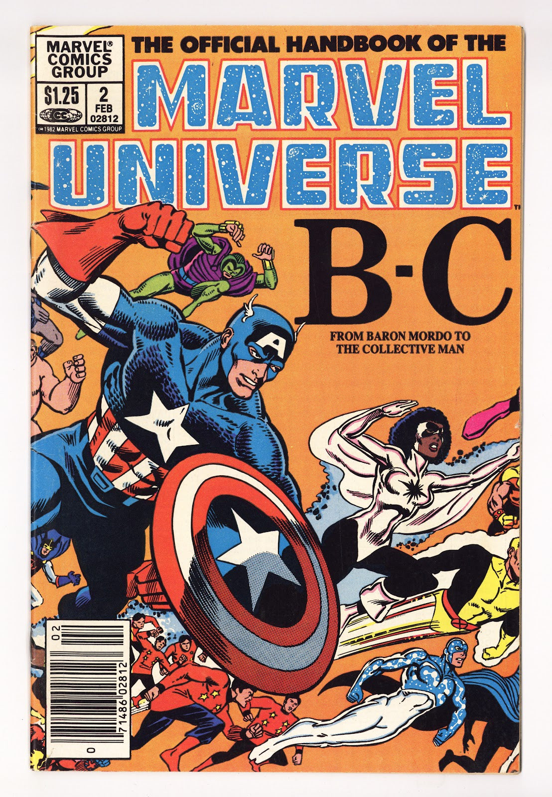 The Official Handbook of the Marvel Universe Vol 1 2  Mid Grade   (1983)   Canadian Price Variant  