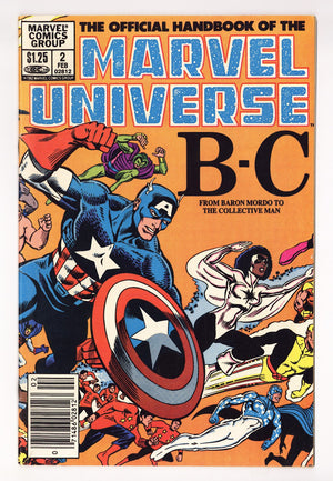 The Official Handbook of the Marvel Universe Vol 1 2  Mid Grade   (1983)   Canadian Price Variant