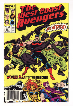 West Coast Avengers Vol 2 33  Mid Grade   (1988)   Newsstand