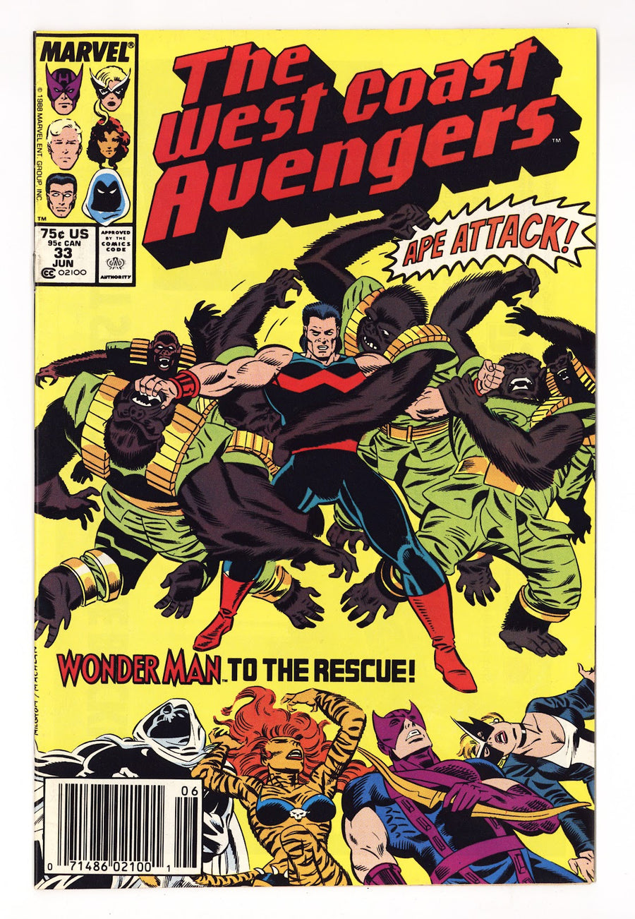 West Coast Avengers Vol 2 33  Mid Grade   (1988)   Newsstand