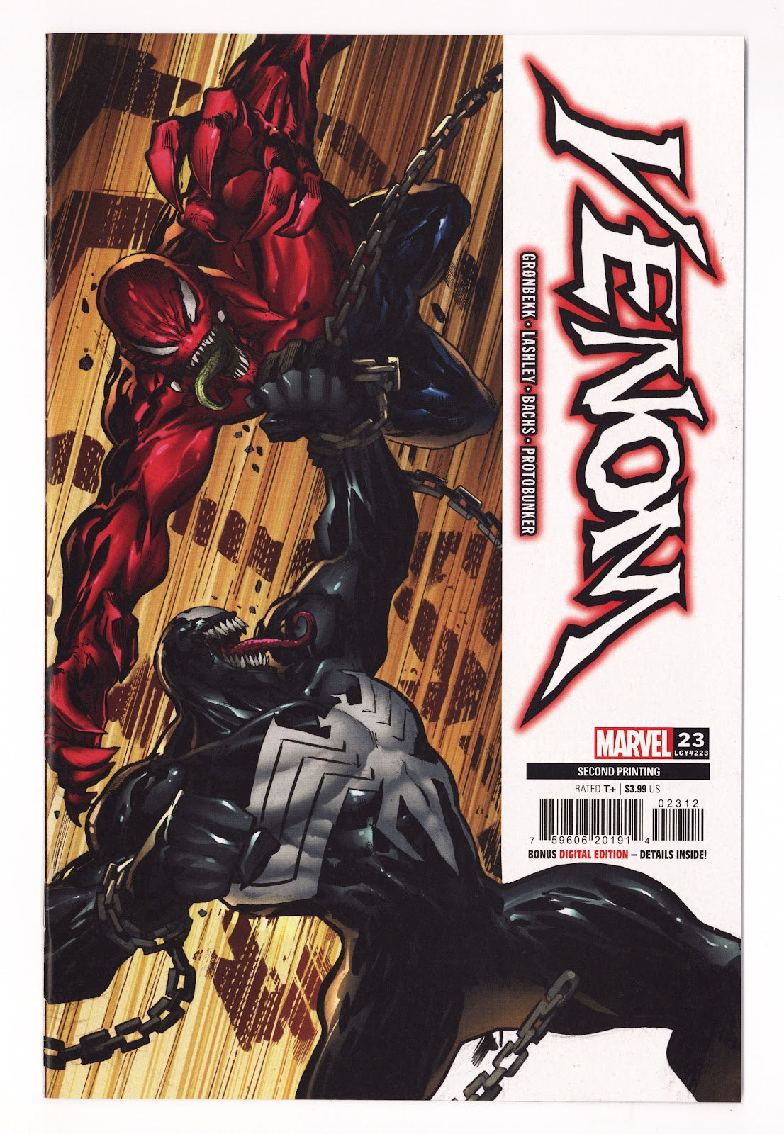 Venom Vol 5 23 (223) High Grade (2023) Lashley 2nd Print 