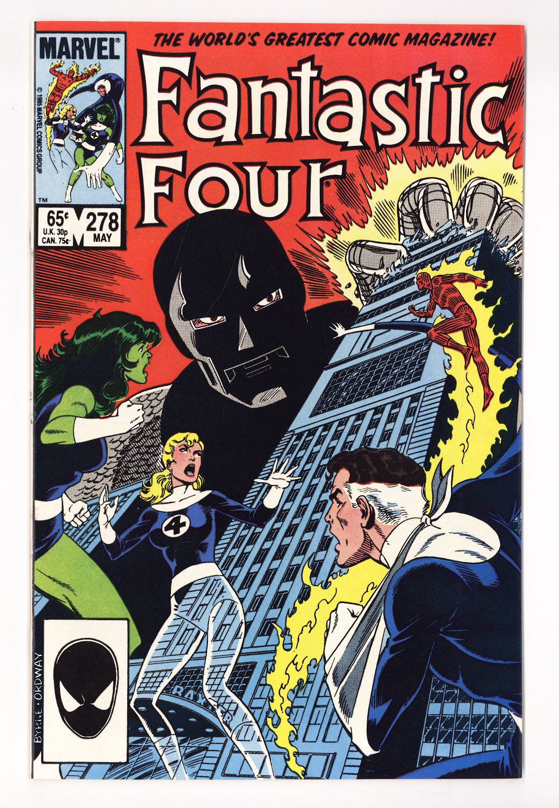 Fantastic Four 278 High Grade (1985) Direct 