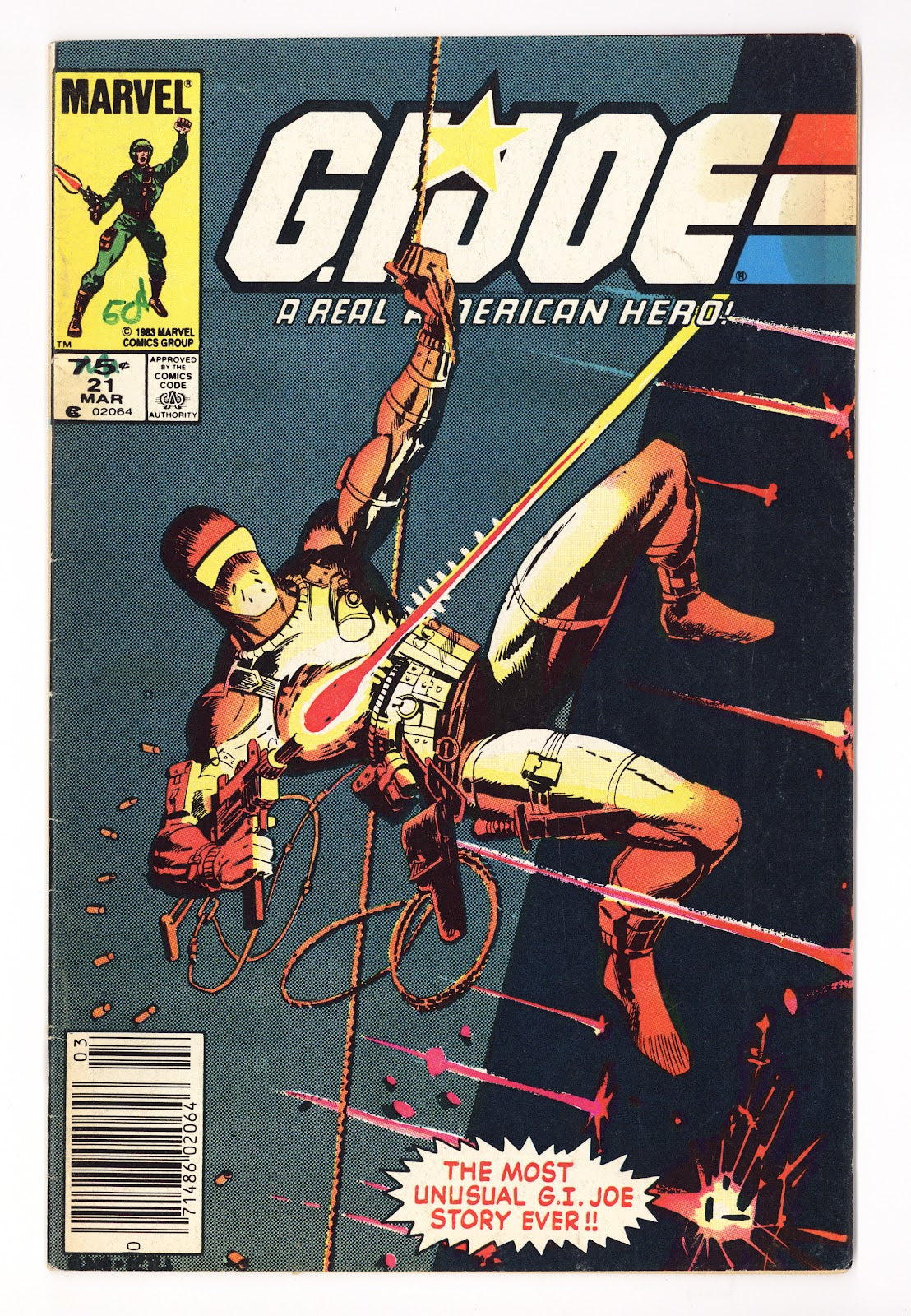 G.I. Joe, A Real American Hero 21 VG- (3.5) (1984) Canadian Price Variant 