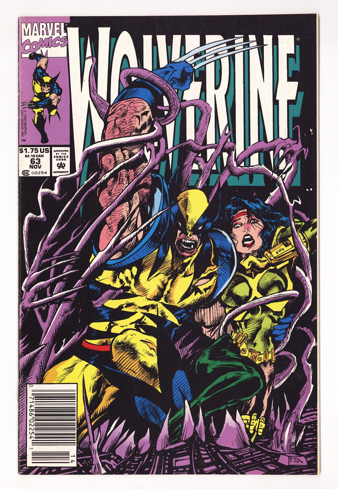 Wolverine Vol 2 63  High Grade   (1992)   Newsstand  