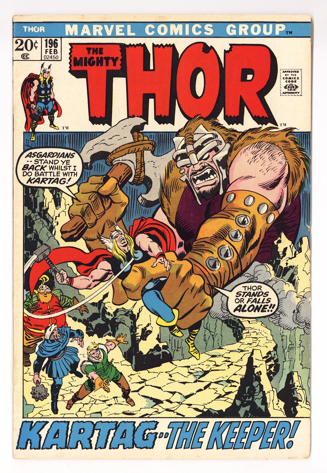 Thor Vol 1 196 FN+ (6.5) (1972) 