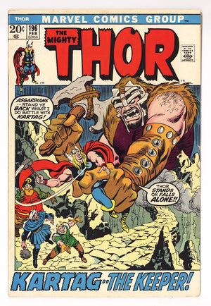 Thor Vol 1 196 FN+ (6.5) (1972)