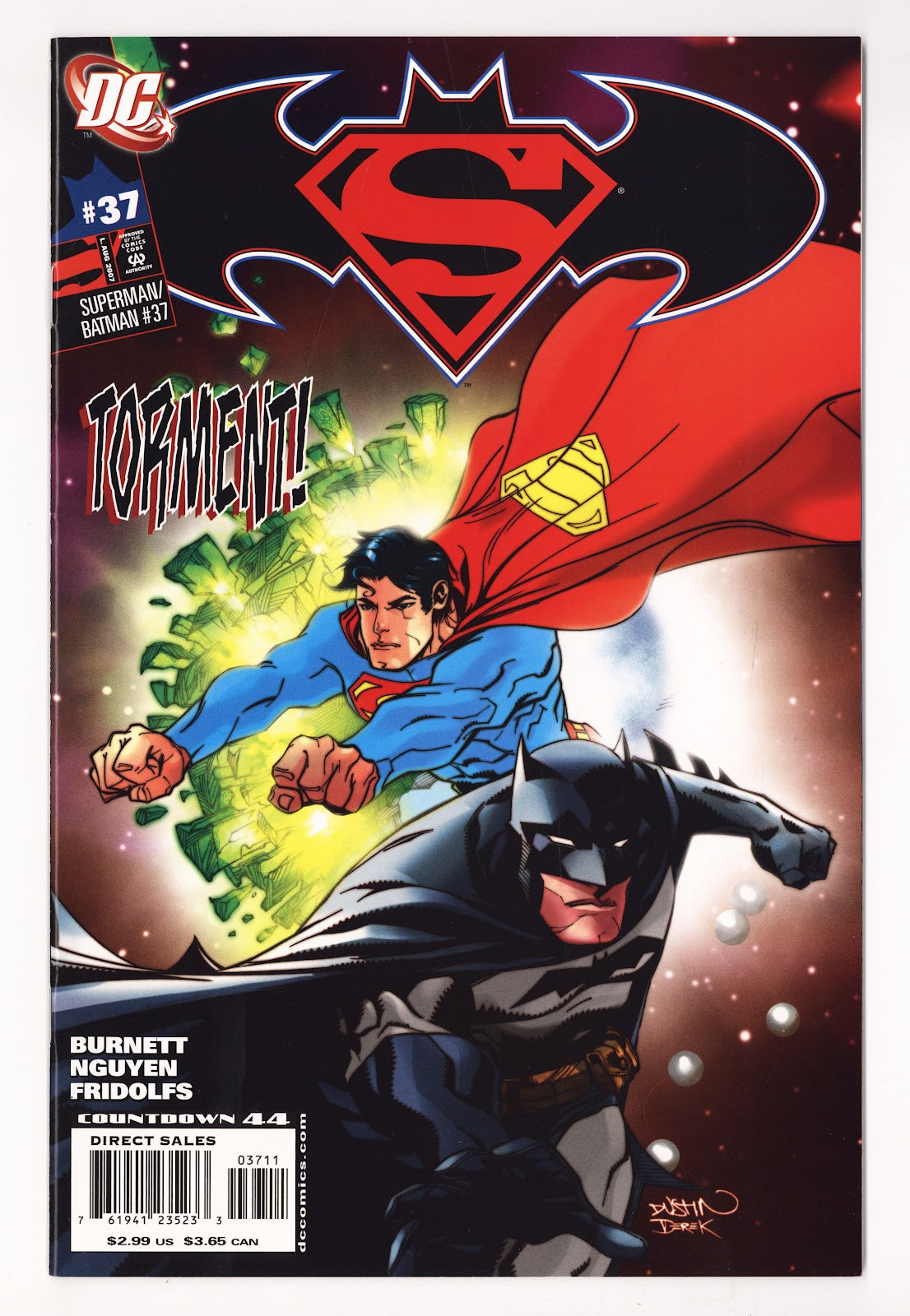 Superman / Batman   37  High Grade   (2007)   Dustin Nguyen / Derek Fridolfs Cover  