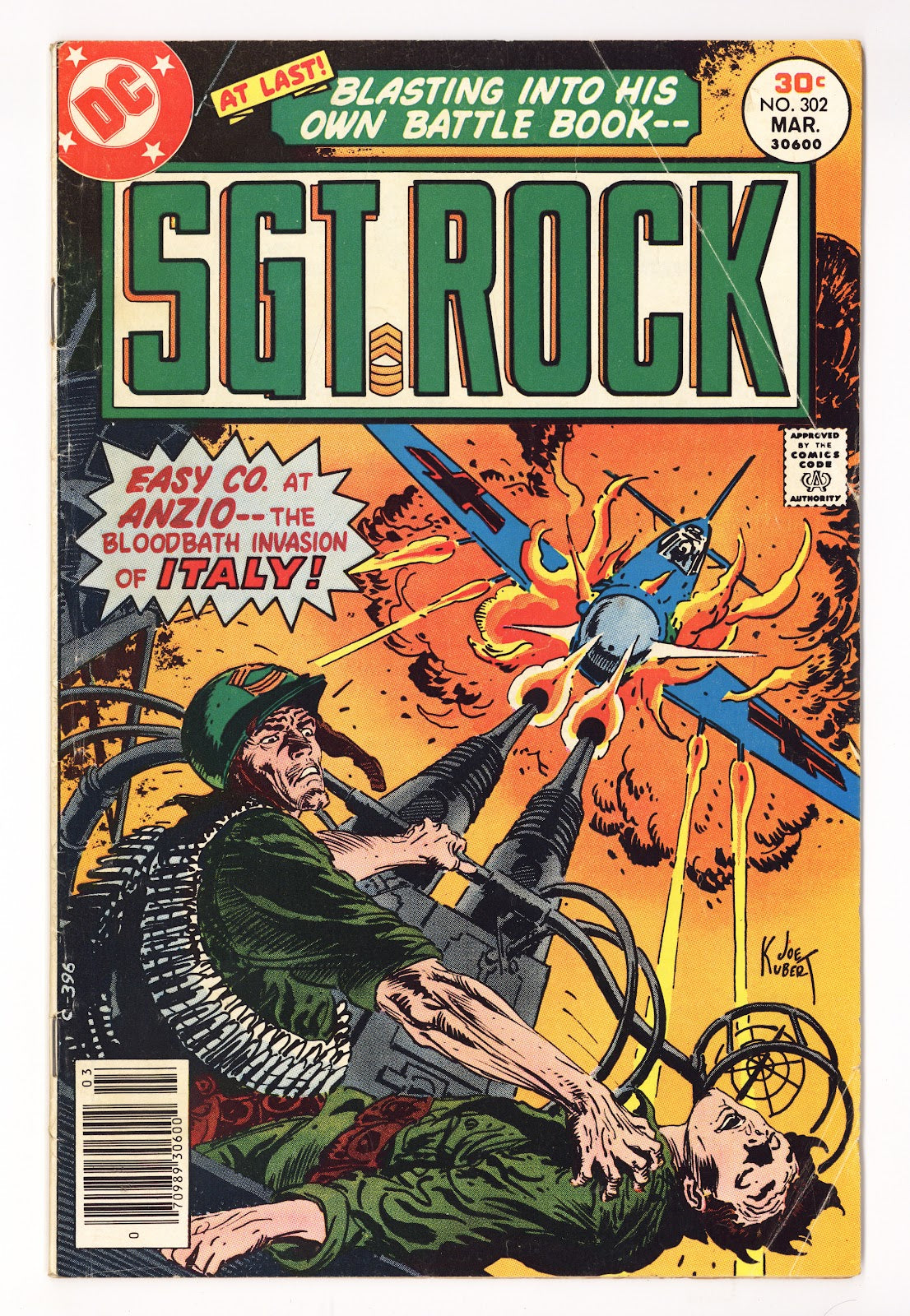 Sgt. Rock Vol 1 302  Low Grade   (1977)     