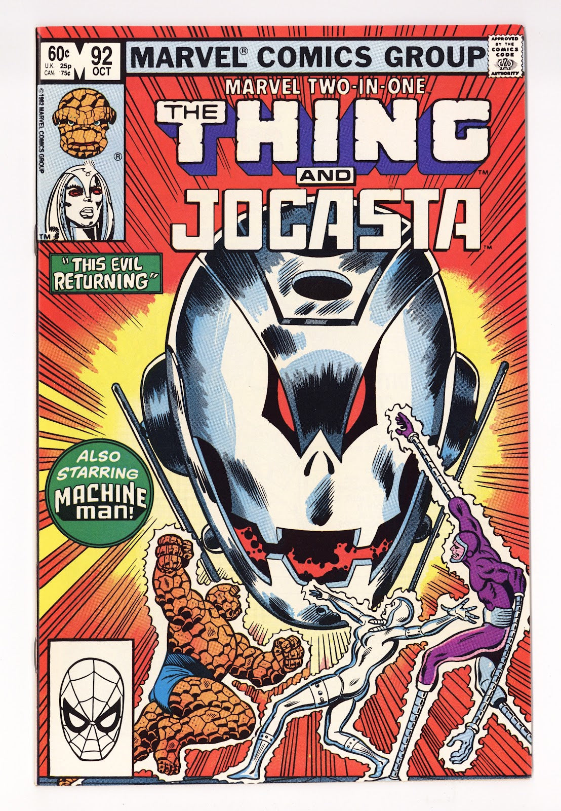 Marvel Two-in-One Vol 1 92  High Grade   (1982)     