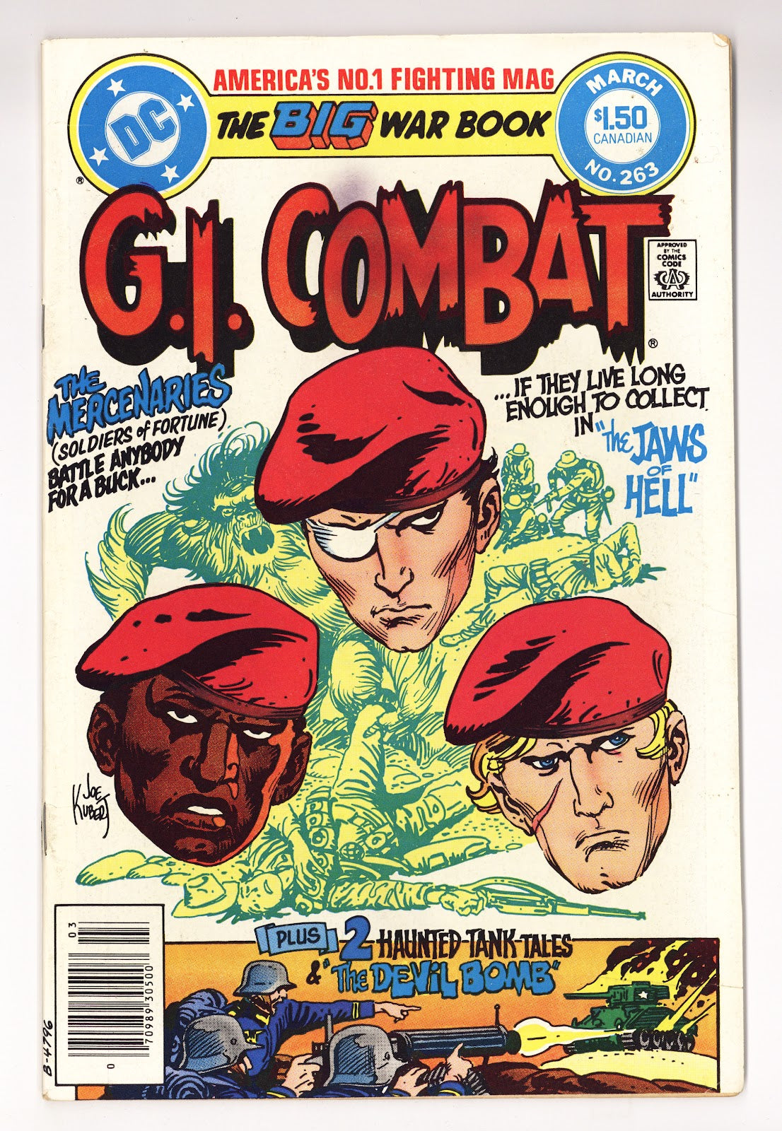 G.I. Combat Vol 1 263  Mid Grade   (1984)   Canadian Price Variant