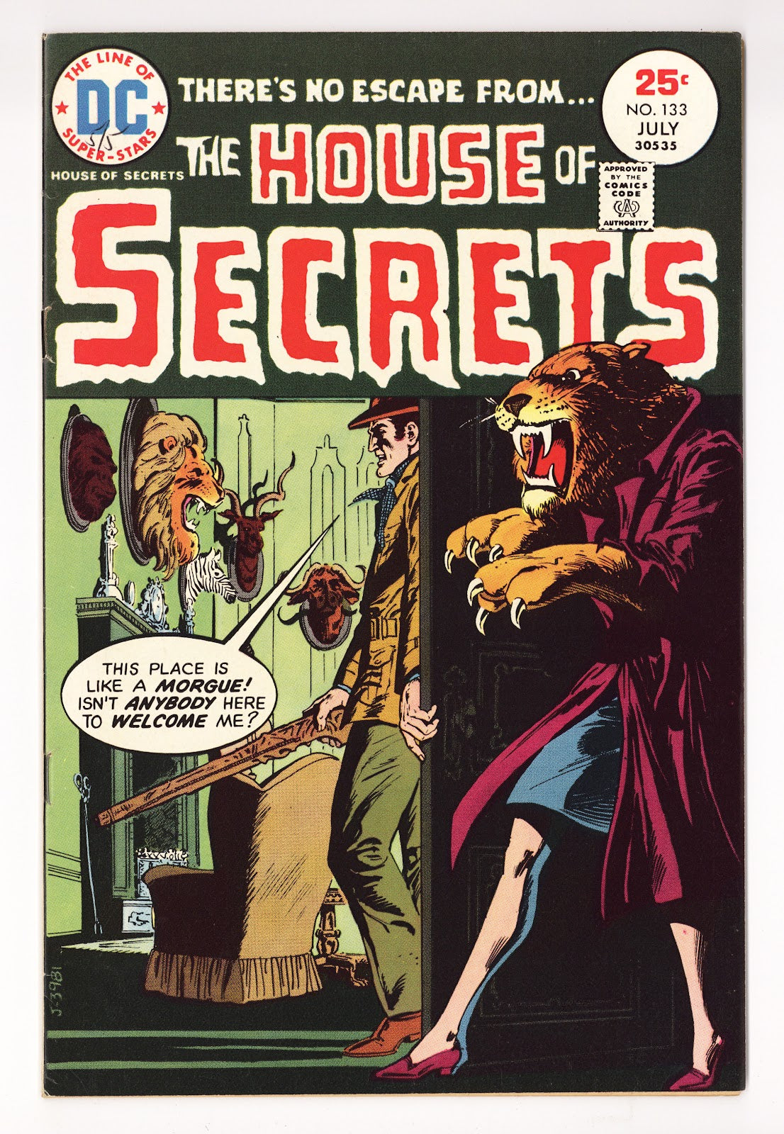 House of Secrets Vol 1 133  VF- (7.5) Apparent, Top Staple Detached  (1975)
