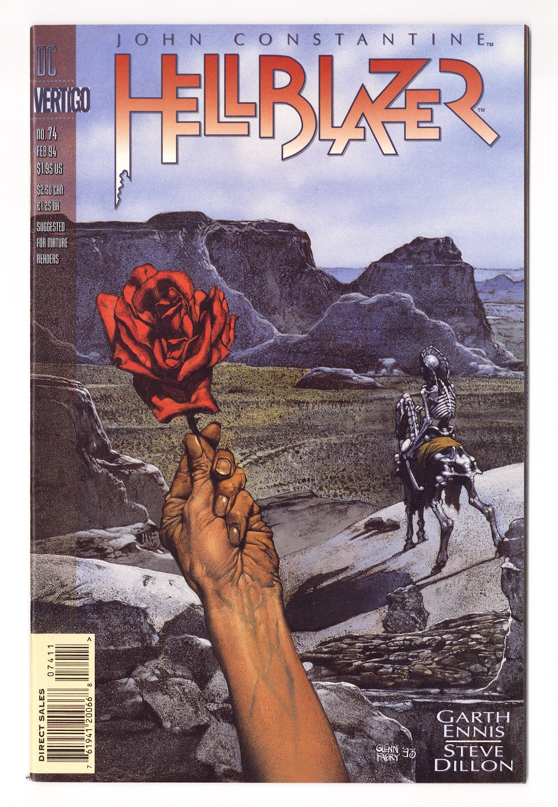 Hellblazer Vol 1 74  High Grade   (1994)