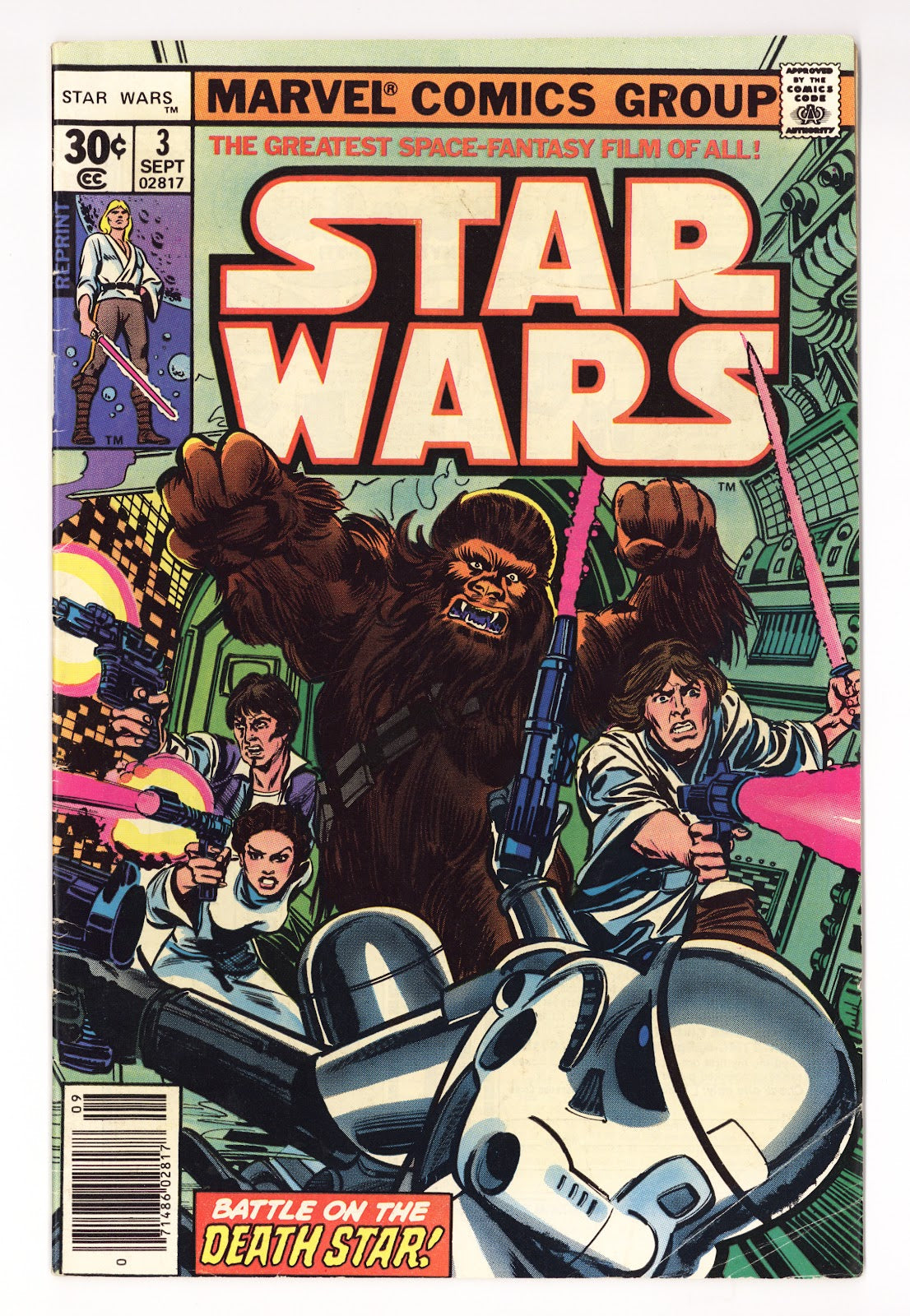 Star Wars Vol 1 3  VG (4.0)   (1977)   2nd Print  