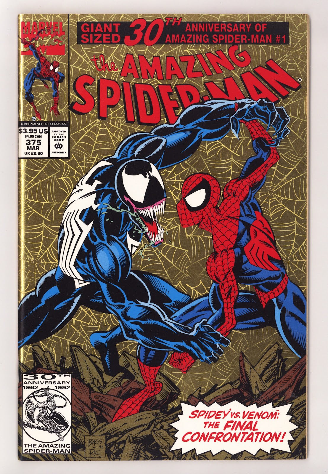 The Amazing Spider-Man Vol 1 375 VF+ (8.5) (1993) 