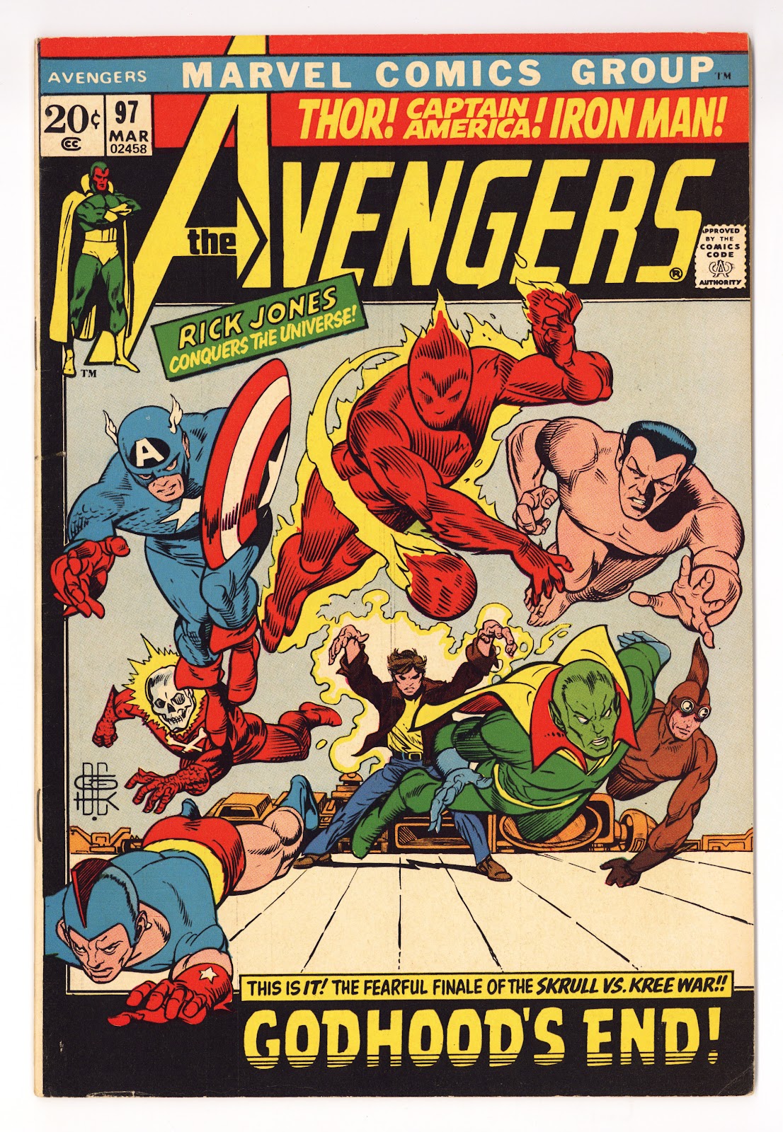 The Avengers Vol 1 97 FN- (5.5) (1972) 