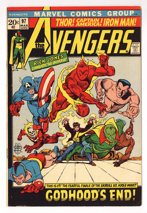 The Avengers Vol 1 97 FN- (5.5) (1972)