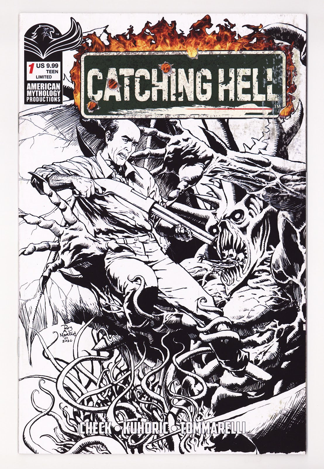 Catching Hell Feat Reggie Bannister 1 Martinez B&W Variant (2026)