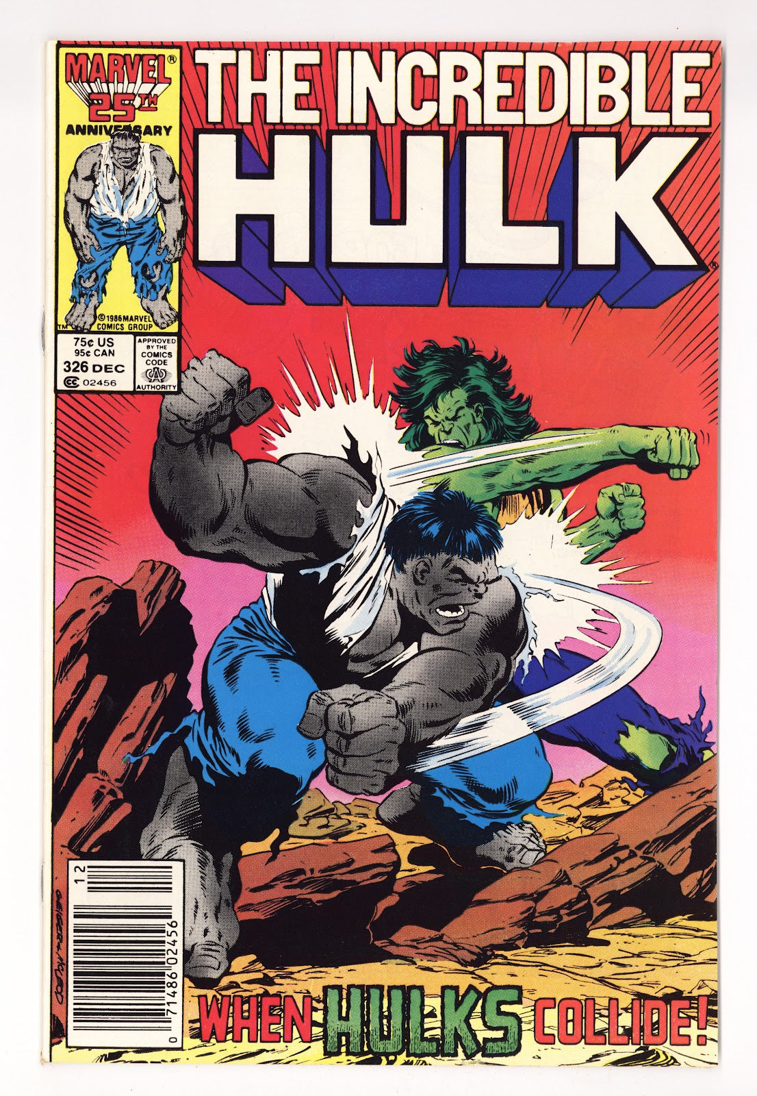 The Incredible Hulk Vol 1 326  Low Grade   (1986)   Newsstand