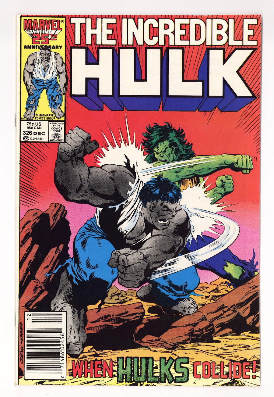 The Incredible Hulk Vol 1 326  Low Grade   (1986)   Newsstand