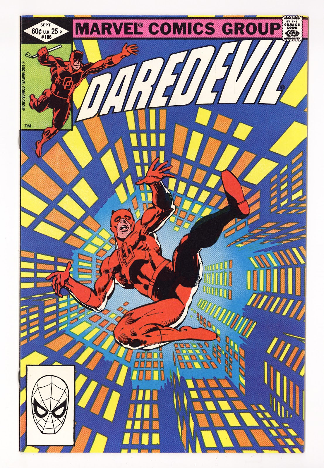 Daredevil Vol 1 186  High Grade   (1982)   Direct  